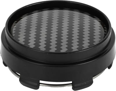 Dailygoods- Wielnaafdop Duurzaam 66mm - Voertuignaafdoppen - Kunststof - Carbon Fiber Patroon - Zwart - Bescherming tegen stof en vuil - Naafdop