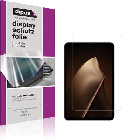 dipos – 2x Beschermfolie geschikt voor Xiaomi Pad Mini 8.8 | Krasbestendige & heldere Screenprotector Ultra-Thin
