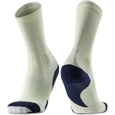 X-Socks Run Discover Crew Hardloopsokken Neolime/X Black 35-38