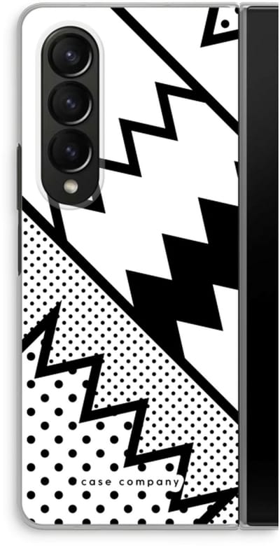 Case Company® - Hoesje geschikt voor Samsung Galaxy Z Fold4 hoesje - Pop Art #5 - Soft Cover Telefoonhoesje - Bescherming aan alle Kanten en Schermrand