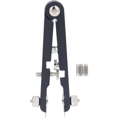 Pince de Réparation de Montre en Forme de V Outil de Réparation de Montre Petit Portable Kit de Réparation de Montre 6825 avec Haut gray