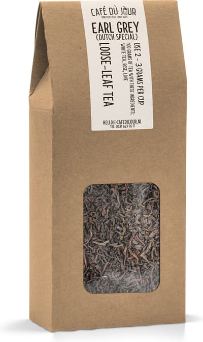 Earl Grey Dutch Special - Zwarte Thee 100 gram - Café du Jour losse thee
