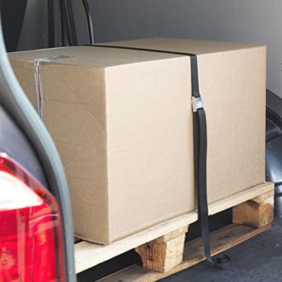 Hefbanden Gesp Set - Bagage Spanbanden - Vastzetten Bagage - Sterk Metaal PP - 2.5m x 25mm - Zwart