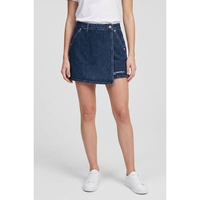 Karl Lagerfeld Denim Skort Washed Dark Blue Taglia: XS | Minigonne Outlet | Donna | Blu