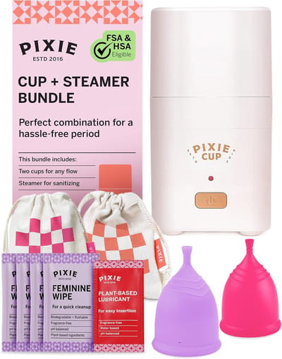 Menstruatiecup Sterilisator - Hygiëne Set - Bekers Reinigen - Doodt 999% Ziektekiemen - 18 x 9.7 x 9.4 cm