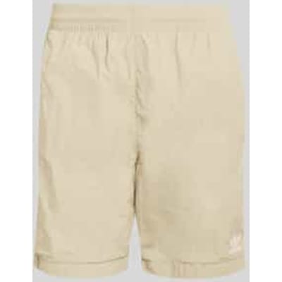 Shorts met logostitching van puur katoen