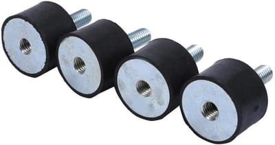 Rubberen buffers voor trillingsisolatie van automatische bootspoelen - set van 4 stuks, verschillende maten (VD30 x 20, M8 x 23)