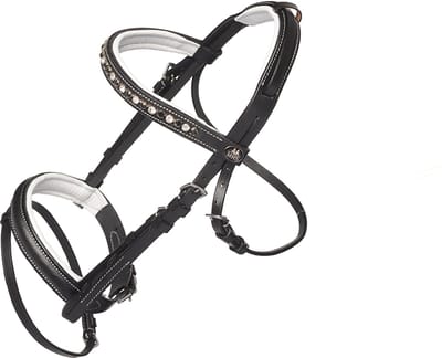 MHS Hoofdstel Infinity black/white mini mini
