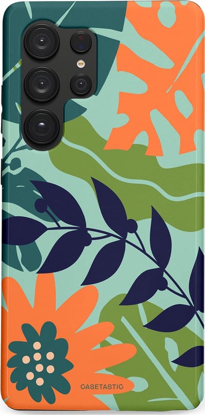 Casetastic Hoesje Geschikt voor Samsung S25 Ultra - Stijlvolle Beschermende Duo-layer Case - Wildbloei