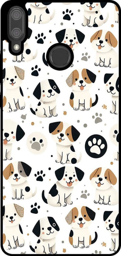 Smartphonica Telefoonhoesje Geschikt voor Huawei Y9 (2019) met honden opdruk - TPU backcover case dog design geschikt voor Huawei Y9 (2019)