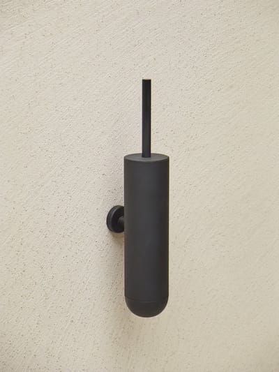 Sten Toiletborstel Wand Black | Zwart | Metaal
