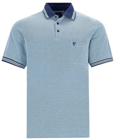 Hajo Heren Poloshirt – Piqué – Lichtblauw – Stay Fresh - Maat M