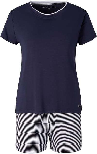 Tom Tailor - Pyjamaset met streepmotief - Maat 44 - blue ring