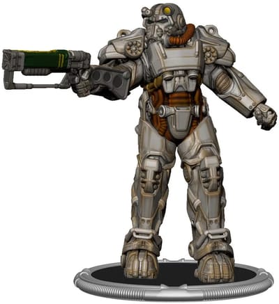 Syndicate Collectibles Fallout Mini Figure T-60 Power Armor 7 cm Beeld