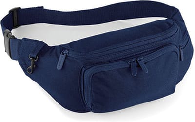 Quadra - Heuptas - Heuptasje dames - Heuptasjes heren - Fanny pack - Money belt - Festival tasje - 2 liter - Polyester - Blauw