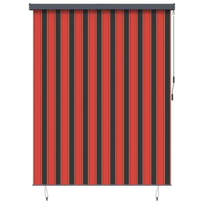 vidaXL - Rolgordijn - Oranje - en - Bruin - 200 - x - 250 - cm - Stof - en - Aluminium