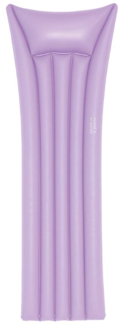 Beach & Palms - luchtbed - 177 x 67 x 19 cm - paars - suntanner