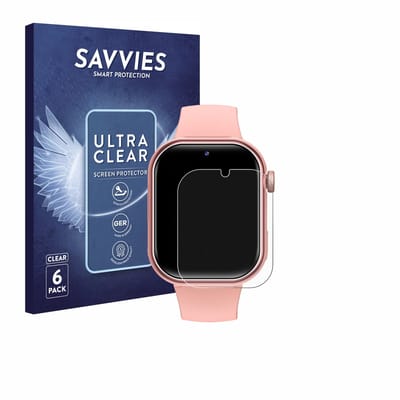 Savvies - Screenprotector voor Naixues Kids Smartwatch GPS - Folie Beschermfolie transparant 6 Stuks