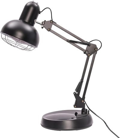 DIMICO - Infraroodlamp - Infraroodtherapie - Rood Licht Lamp - Warmtelamp - 150W - Anti-verbrandingskap - Spierpijn - Zwart