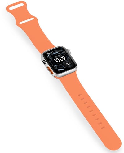 Bandje Geschikt voor Apple Watch Ultra 1, 2, 3 (49 mm) Siliconen Verstelbaar Polsband - Horloge Bandje - Calendula