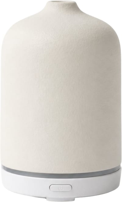 Candle Cocktail Aroma Diffuser Wit/Beige – Ultrasone Geurverspreider & Luchtbevochtiger voor Etherische Oliën
