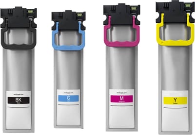 Inktcartridges Geschikt voor Epson T9441/T9444 | Multipack van 4 stuks Geschikt voor Epson WorkForce Pro WF-C5210DW - WF-C5290DW - WF-C5710DWF - WorkForce Pro WF-C5790DWF