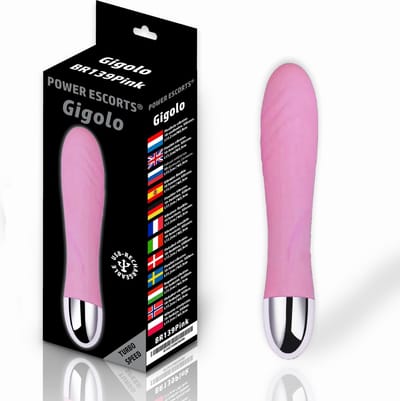 Power Escorts Gigolo Slanke G spot vibrator - Oplaadbaar - 17,2 cm - Roze - BR149