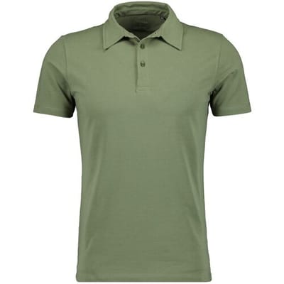 Ragman Polo Pima Cotton Stretch Uni Color Body Fir Olive / male