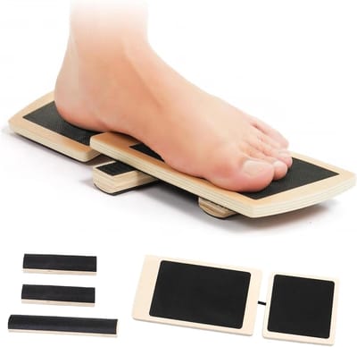Houten Balansbord voor Voettraining, Evenwichtstrainer en Wobble Board voor Verbetering van Houding en Enkelversterking