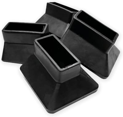 BOMI® Vario stool with steps, accessories | Non-slip feet in black made of high-quality silicone | Simply stick on
