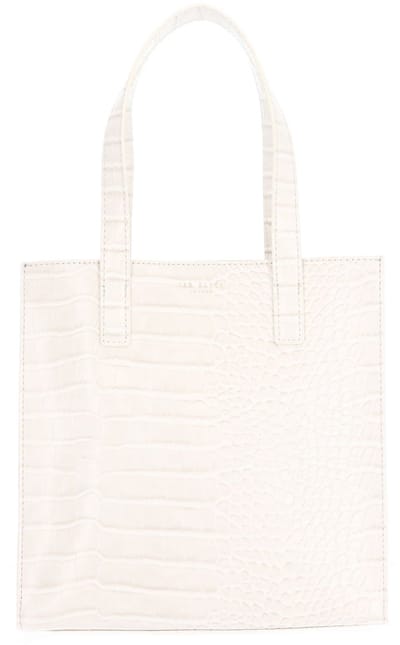 Ted Baker handtas Wenonaa Croc Effect Icon Bag Ivory crème