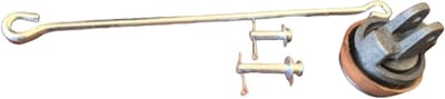 Reservezuiger Set - Waterpomp Onderhoud - Tuinwater Pomp - Gietijzer Kunstleer - Model 75 - Grijs Zilver