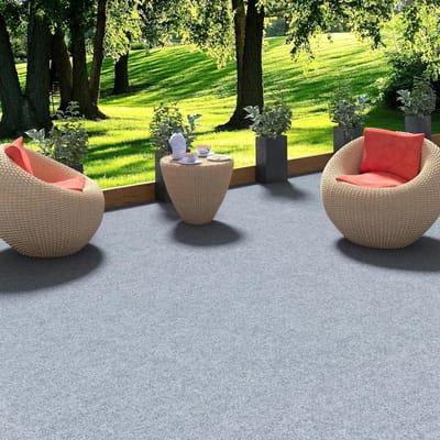 Kunstgras Tapijt - Grastapijt Buiten - Balkon Terras - Weerbestendig Noppen - 200x500 cm - Grijs