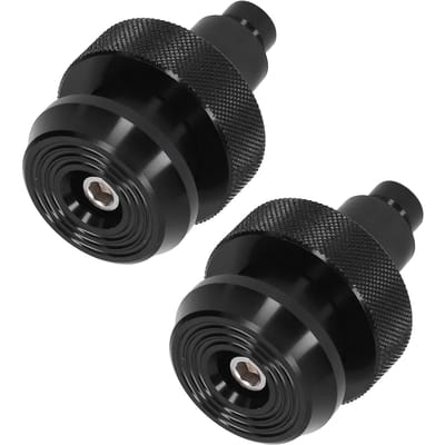 Motorfiets Stuur Einde Plug Gashendel Snelheidsregeling Zwart Aluminium Rubber Universeel black