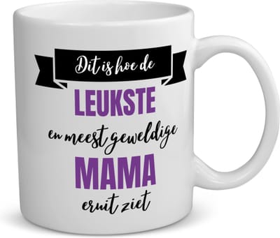 Akyol - leukste mama eruit ziet koffiemok - theemok - Moeder - geweldige mama - moederdag cadeautjes - verjaardagscadeau - kado - 350 ML inhoud