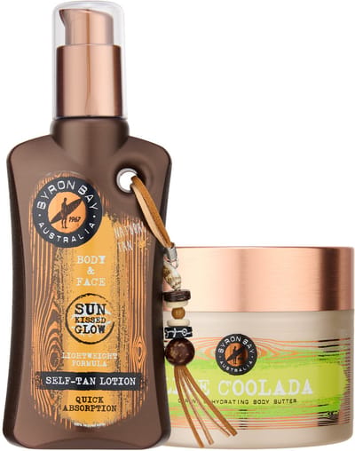 Byron Bay Self-Tan Lotion + Lime Coolada Body Butter - 2x 200ml