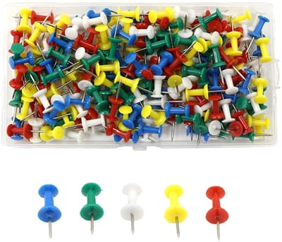 Dailygoods- Punaises 100 Stuks - Zachte Punaises - Decoratieve Punaises - Punaises Kurk - Punaises voor Wandkaarten - Hoogwaardig Materiaal - Drukknoppen