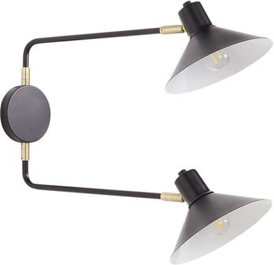KADASSA - Wandlamp - Zwart - Staal
