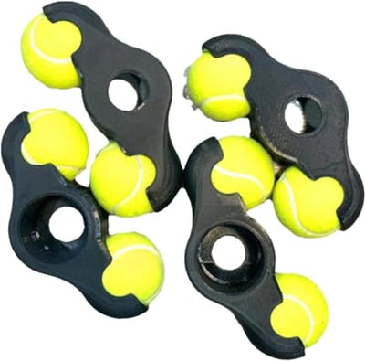Rocker Voeten Adapters - Fiets Stabilisatoren - Indoor Fietsen - Core Balans Training - 4 stuks - Zwart