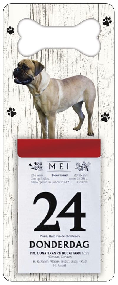Scheurkalender 2027 Hond: Bulmastiff