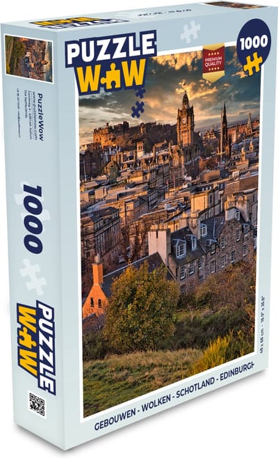 Puzzel Gebouwen - Wolken - Schotland - Edinburgh - Legpuzzel - Puzzel 1000 stukjes volwassenen