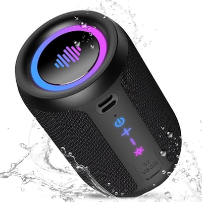 Draagbare Bluetooth Luidspreker - Mini Speaker - Buitenfeesten Muziek - IPX7 Waterdicht - 15W Vermogen - Zwart