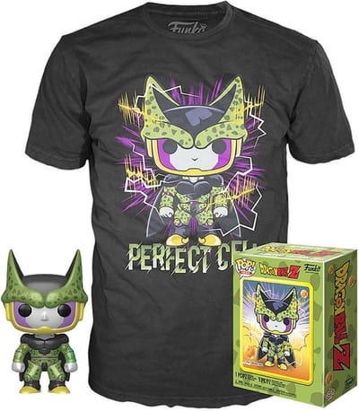 Funko Dragon Ball Z Verzamelfiguur & Tshirt Set -L- POP! & Tee Box Perfect Cell Zwart