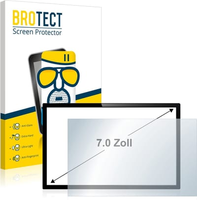 BROTECT - Screenprotector voor Touch-Panel PC's met 7 inch Schermen [152.5 mm x 91.5 mm, 15:9] - Folie Beschermfolie Beschermglas matte