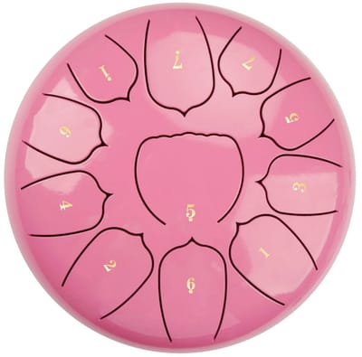 Livano Handpan - Tongue Drum - Steel - Regen - Klankschaal - Roze