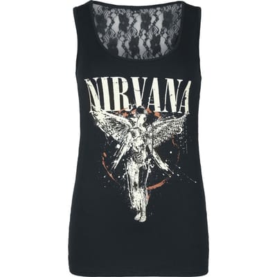 Nirvana Top - Angel - S tot XXL - voor Vrouwen - zwart