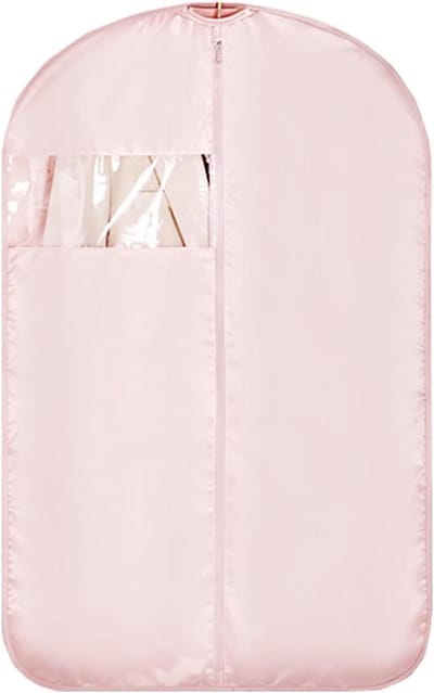 Zachte Kledinghoes - Kledingbeschermer Opbergzak - Kleding Opbergen - Transparant Venster - 130x58CM - Roze