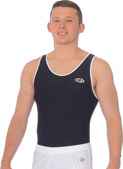 Zwart Ace herenturnpak maat 110-116 jongens gympak zwarte lycra