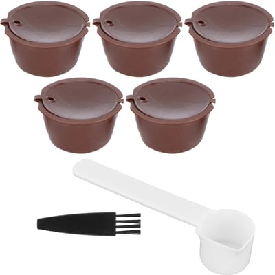 Koffiecapsules Herbruikbaar Navulbaar Koffiekopje Filterkit Geschikt voor DOLCE GUSTO Machine(Koffie 5 koffie