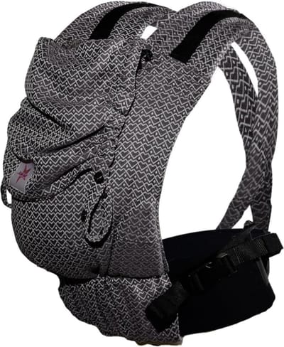 Babydrager Flip X biologisch katoen, meegroeiend 3,5-15 kg, ergonomisch ontwerp, Heart2Heart Stone